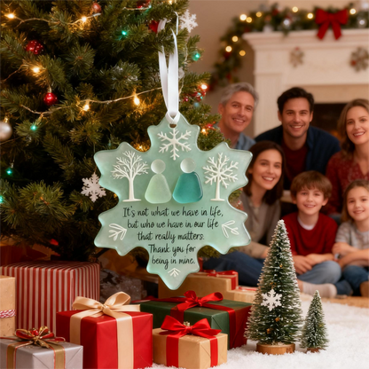 🌊Snowflake-Shaped Sea Glass Friendship Decor❄✨ Shaped by Nature & Crafted by Hand!2
