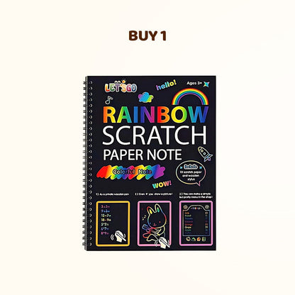 Creative Rainbow Scratch Art Notebook