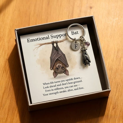 ⚡BLACK FLASH SALE🦇Emotional Support Bat Inspirational Keychain🎁