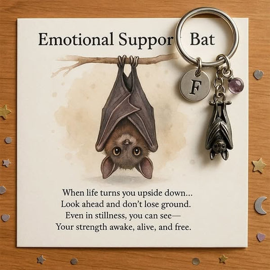 ⚡BLACK FLASH SALE🦇Emotional Support Bat Inspirational Keychain🎁