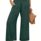 Women's High Waist Smocked Wide Leg Palazzo Pants