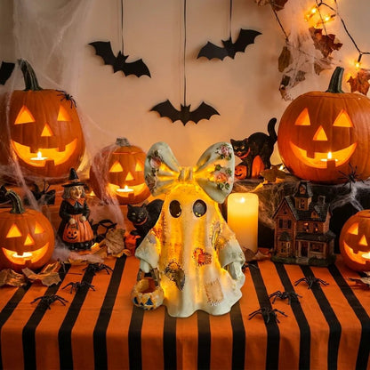 🔥2026 New Sale 50% OFF✨🍂👻 Lighted Vintage Patchwork Ghost