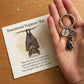 ⚡BLACK FLASH SALE🦇Emotional Support Bat Inspirational Keychain🎁