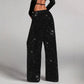 💖HOT SALE 50% OFF🥰Women's Sequin Sparkle Wide Leg Pants with Elastic Waistband