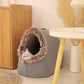 🛏️ 50% OFF HOT SALE! ✨ Pet Cozy Warm Cave Bed - Ultra-Soft Plush Igloo Design with Breathable Warmth for Cats & Small Dogs 🐾💤