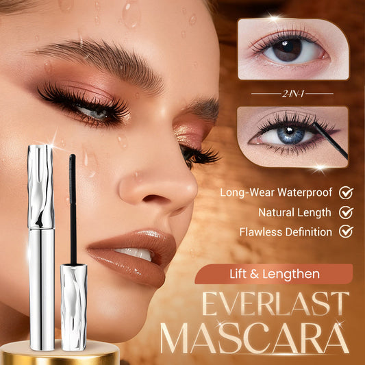 💄 BUY 1 GET 1 FREE! ✨ Waterproof Fiber Mascara - Intense Length & Curl with Enriched Fibers for Clump-Free Volume All Day 🌟👁️